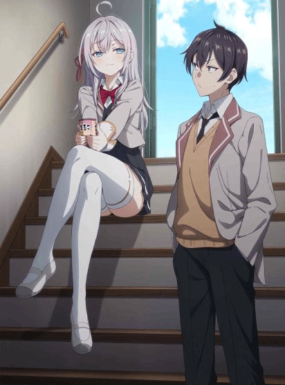 انمي Tokidoki Bosotto Russia-go de Dereru Tonari no Alya-san مترجم اون لاين